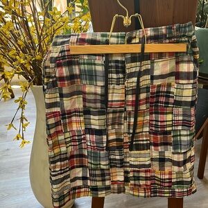 VTG J.Crew Patchwork Straight Skirt. Quality Retro,  Just at knee (I’m5’2)